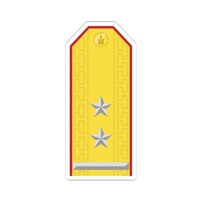 Mongolian Army LTC parade (Mongolia) (Military Rank) STICKER Vinyl Kiss-Cut Decal 6 Inch White - The Sticker Space
