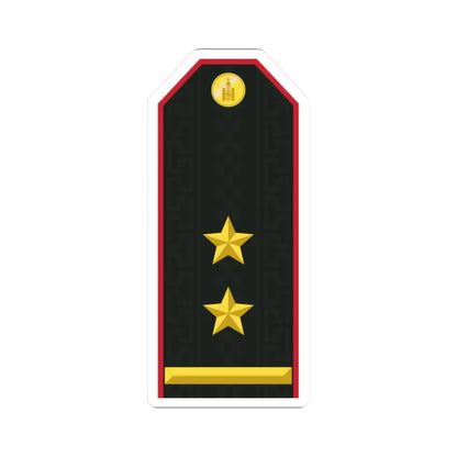 Mongolian Army LTC service (Mongolia) (Military Rank) STICKER Vinyl Kiss-Cut Decal 2 Inch White - The Sticker Space