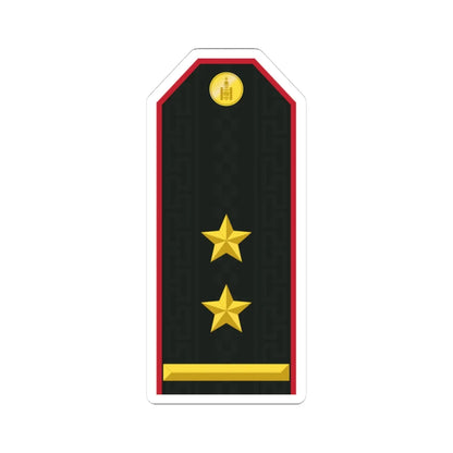 Mongolian Army LTC service (Mongolia) (Military Rank) STICKER Vinyl Kiss-Cut Decal 3 Inch White - The Sticker Space