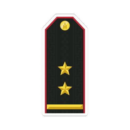 Mongolian Army LTC service (Mongolia) (Military Rank) STICKER Vinyl Kiss-Cut Decal 4 Inch White - The Sticker Space