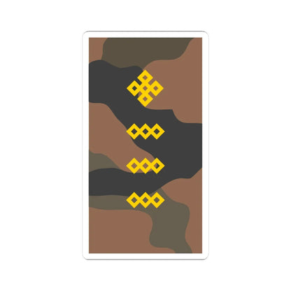 Mongolian Army MSG field 2003 2011 (Mongolia) (Military Rank) STICKER Vinyl Kiss-Cut Decal 4 Inch White - The Sticker Space