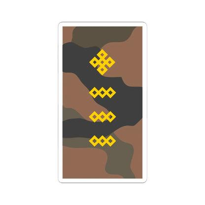 Mongolian Army MSG field 2003 2011 (Mongolia) (Military Rank) STICKER Vinyl Kiss-Cut Decal 6 Inch White - The Sticker Space