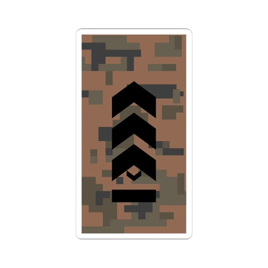 Mongolian Army MSG field (Mongolia) (Military Rank) STICKER Vinyl Kiss-Cut Decal 3 Inch White - The Sticker Space