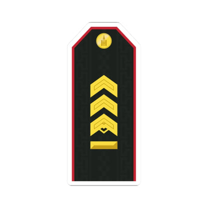 Mongolian Army MSG service (Mongolia) (Military Rank) STICKER Vinyl Kiss-Cut Decal 2 Inch White - The Sticker Space