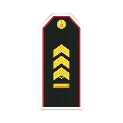 Mongolian Army MSG service (Mongolia) (Military Rank) STICKER Vinyl Kiss-Cut Decal 6 Inch White - The Sticker Space
