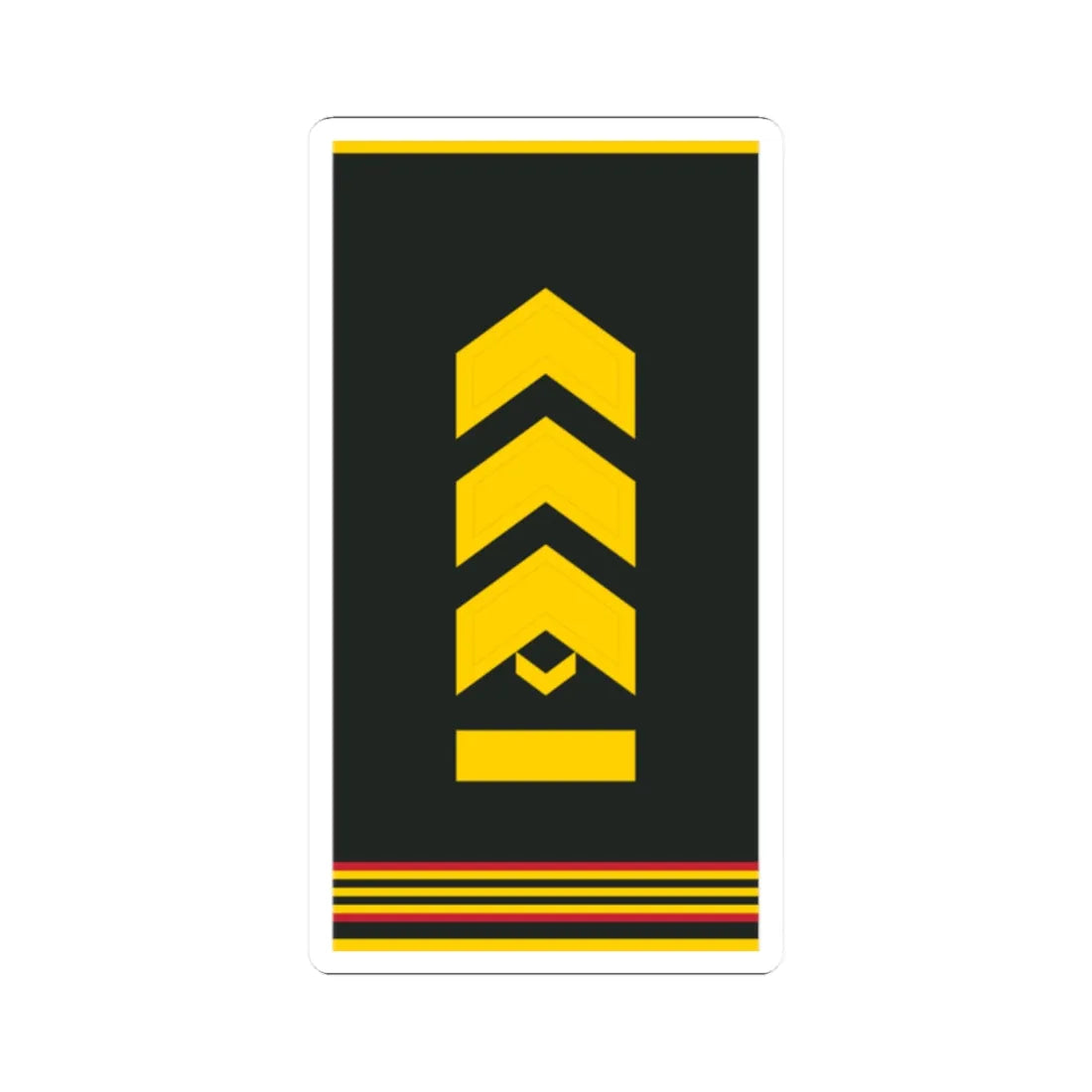 Mongolian Army MSG shirt (Mongolia) (Military Rank) STICKER Vinyl Kiss-Cut Decal 2 Inch White - The Sticker Space