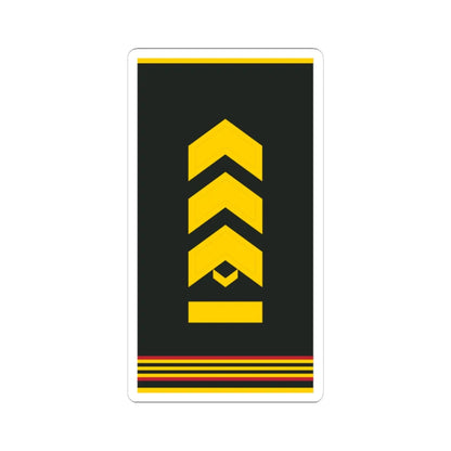 Mongolian Army MSG shirt (Mongolia) (Military Rank) STICKER Vinyl Kiss-Cut Decal 3 Inch White - The Sticker Space