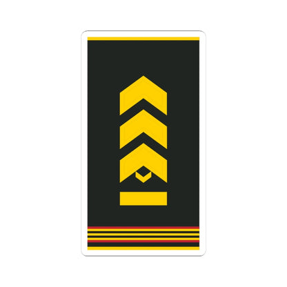 Mongolian Army MSG shirt (Mongolia) (Military Rank) STICKER Vinyl Kiss-Cut Decal 4 Inch White - The Sticker Space