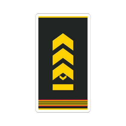Mongolian Army MSG shirt (Mongolia) (Military Rank) STICKER Vinyl Kiss-Cut Decal 6 Inch White - The Sticker Space