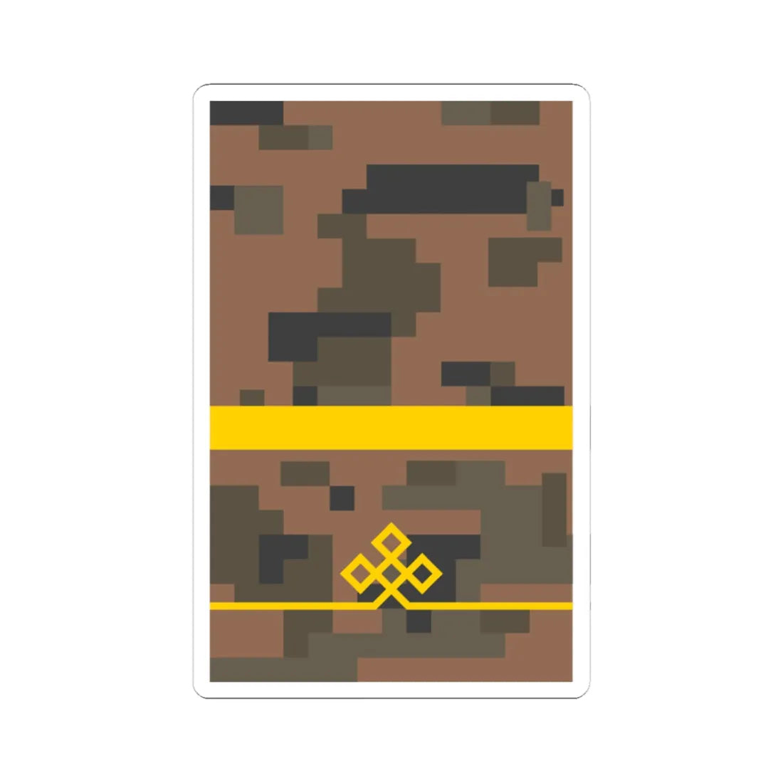 Mongolian Army PFCv field (Mongolia) (Military Rank) STICKER Vinyl Kiss-Cut Decal 3 Inch White - The Sticker Space