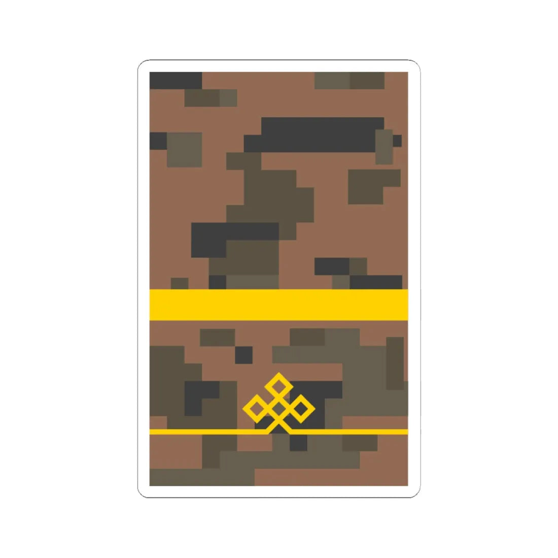 Mongolian Army PFCv field (Mongolia) (Military Rank) STICKER Vinyl Kiss-Cut Decal 6 Inch White - The Sticker Space