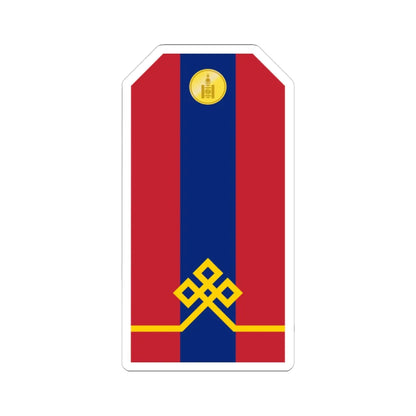 Mongolian Army Private parade 1990 1998 (Mongolia) (Military Rank) STICKER Vinyl Kiss-Cut Decal 3 Inch White - The Sticker Space