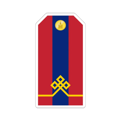Mongolian Army Private parade 1990 1998 (Mongolia) (Military Rank) STICKER Vinyl Kiss-Cut Decal 6 Inch White - The Sticker Space