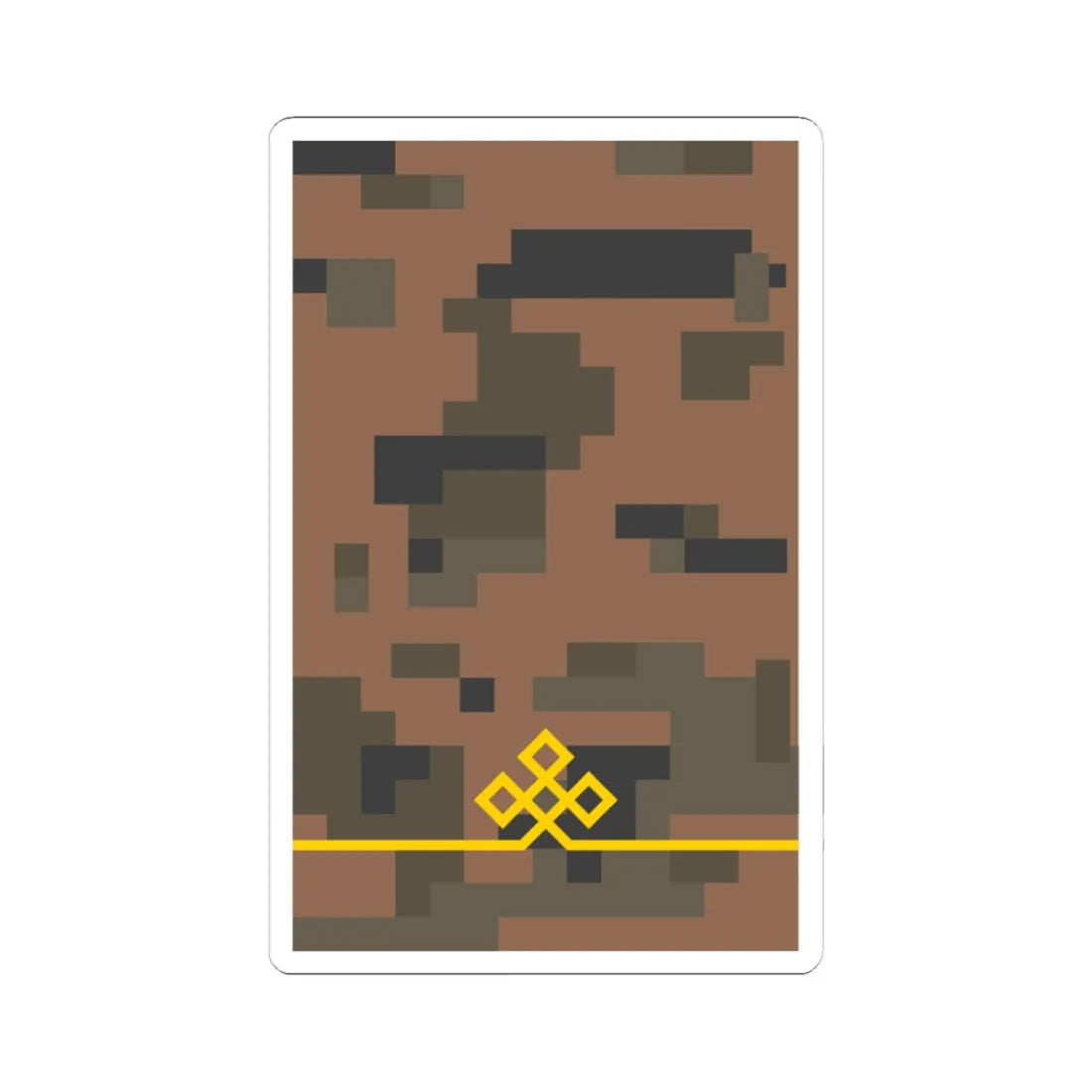 Mongolian Army PVTv field (Mongolia) (Military Rank) STICKER Vinyl Kiss-Cut Decal 3 Inch White - The Sticker Space