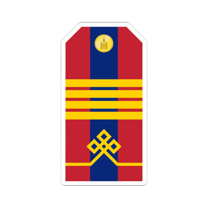 Mongolian Army Senior corporal parade 1990 1998 (Mongolia) (Military Rank) STICKER Vinyl Kiss-Cut Decal 3 Inch White - The Sticker Space