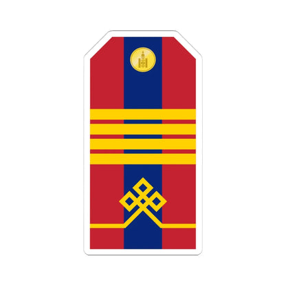 Mongolian Army Senior corporal parade 1990 1998 (Mongolia) (Military Rank) STICKER Vinyl Kiss-Cut Decal 4 Inch White - The Sticker Space