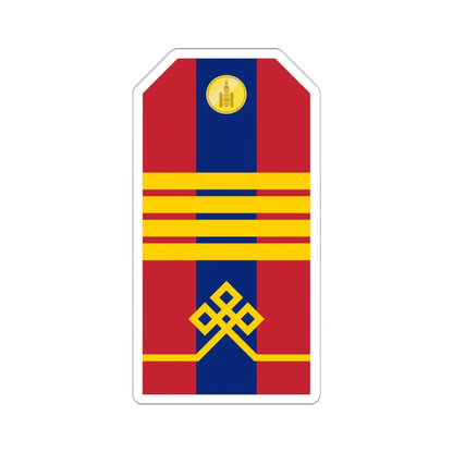 Mongolian Army Senior corporal parade 1990 1998 (Mongolia) (Military Rank) STICKER Vinyl Kiss-Cut Decal 6 Inch White - The Sticker Space