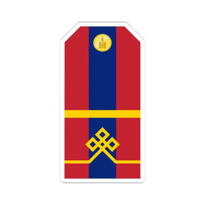 Mongolian Army Senior private parade 1990 1998 (Mongolia) (Military Rank) STICKER Vinyl Kiss-Cut Decal 4 Inch White - The Sticker Space