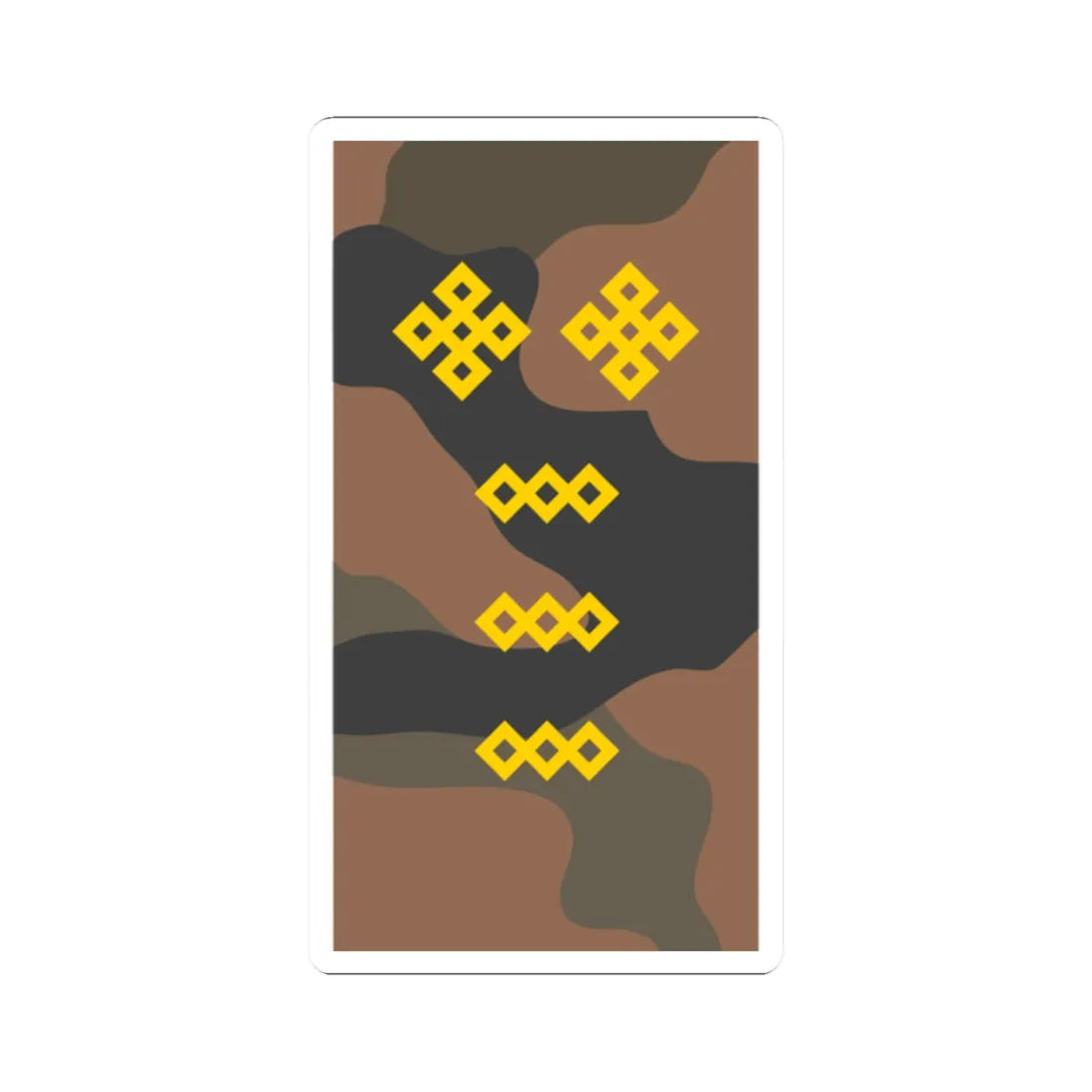 Mongolian Army SGM field 2003 2011 (Mongolia) (Military Rank) STICKER Vinyl Kiss-Cut Decal 2 Inch White - The Sticker Space