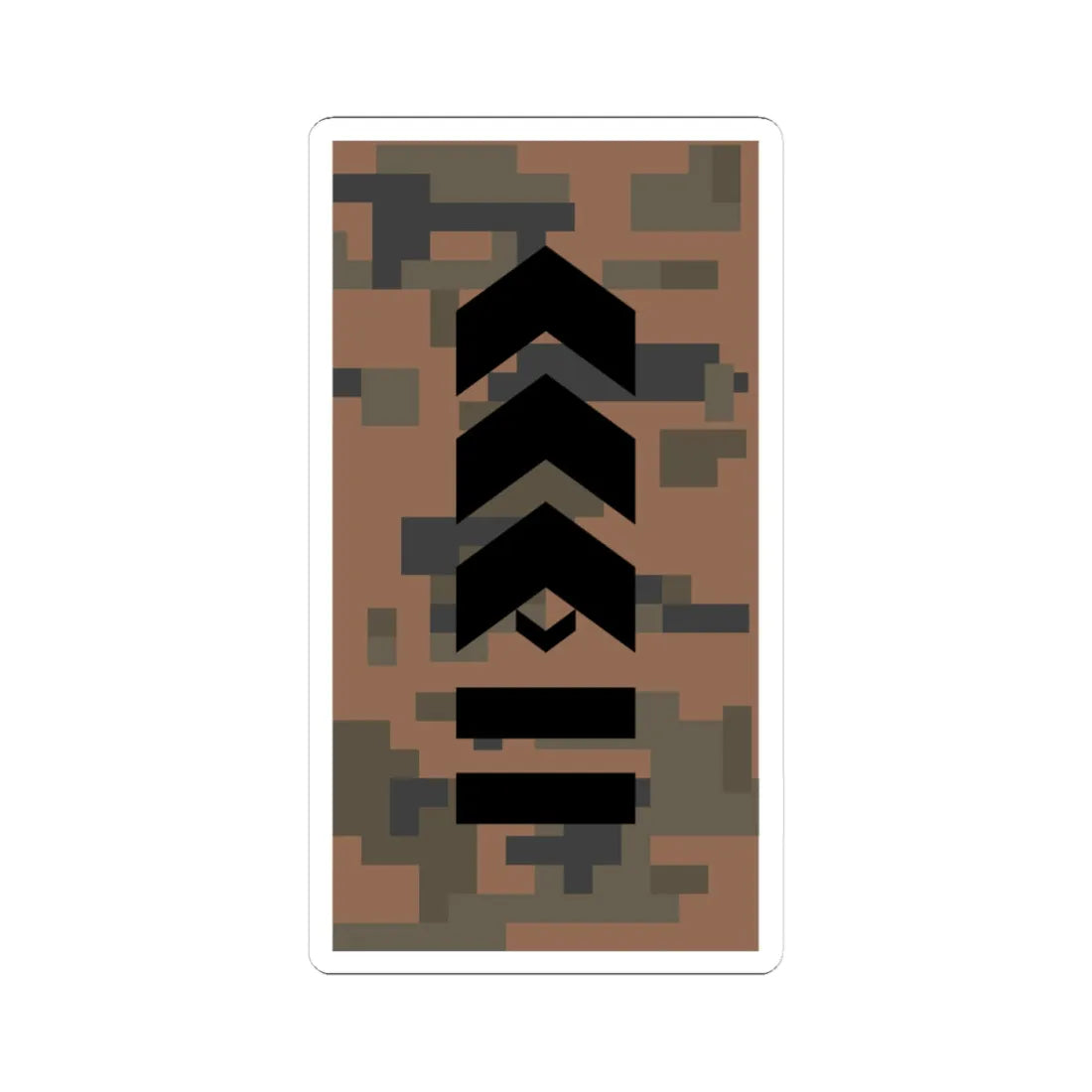 Mongolian Army SGM field (Mongolia) (Military Rank) STICKER Vinyl Kiss-Cut Decal 4 Inch White - The Sticker Space