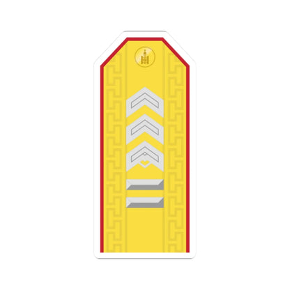 Mongolian Army SGM parade (Mongolia) (Military Rank) STICKER Vinyl Kiss-Cut Decal 2 Inch White - The Sticker Space