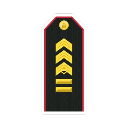 Mongolian Army SGM service (Mongolia) (Military Rank) STICKER Vinyl Kiss-Cut Decal 2 Inch White - The Sticker Space