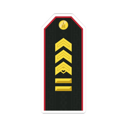 Mongolian Army SGM service (Mongolia) (Military Rank) STICKER Vinyl Kiss-Cut Decal 3 Inch White - The Sticker Space