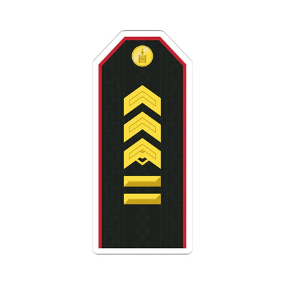 Mongolian Army SGM service (Mongolia) (Military Rank) STICKER Vinyl Kiss-Cut Decal 4 Inch White - The Sticker Space