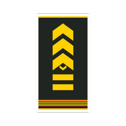 Mongolian Army SGM shirt (Mongolia) (Military Rank) STICKER Vinyl Kiss-Cut Decal 2 Inch White - The Sticker Space