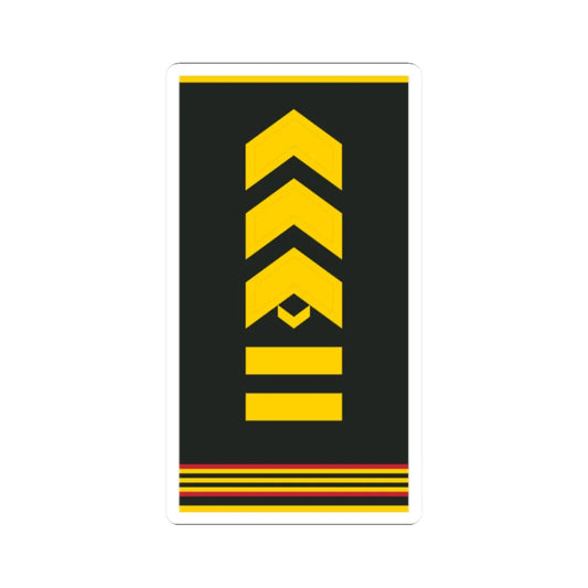 Mongolian Army SGM shirt (Mongolia) (Military Rank) STICKER Vinyl Kiss-Cut Decal 2 Inch White - The Sticker Space