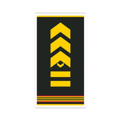 Mongolian Army SGM shirt (Mongolia) (Military Rank) STICKER Vinyl Kiss-Cut Decal 4 Inch White - The Sticker Space