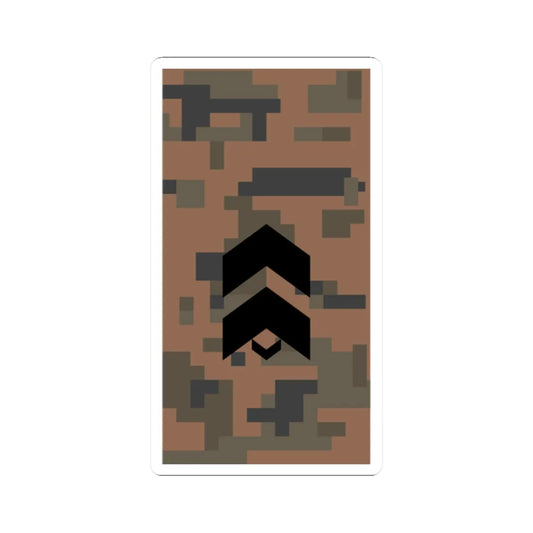 Mongolian Army SGT field (Mongolia) (Military Rank) STICKER Vinyl Kiss-Cut Decal 2 Inch White - The Sticker Space