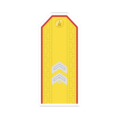 Mongolian Army SGT parade (Mongolia) (Military Rank) STICKER Vinyl Kiss-Cut Decal 2 Inch White - The Sticker Space