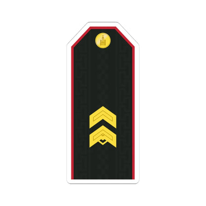 Mongolian Army SGT service (Mongolia) (Military Rank) STICKER Vinyl Kiss-Cut Decal 4 Inch White - The Sticker Space