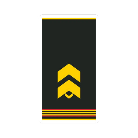 Mongolian Army SGT shirt (Mongolia) (Military Rank) STICKER Vinyl Kiss-Cut Decal 2 Inch White - The Sticker Space