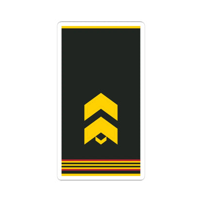 Mongolian Army SGT shirt (Mongolia) (Military Rank) STICKER Vinyl Kiss-Cut Decal 3 Inch White - The Sticker Space
