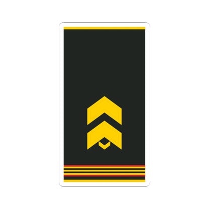 Mongolian Army SGT shirt (Mongolia) (Military Rank) STICKER Vinyl Kiss-Cut Decal 4 Inch White - The Sticker Space