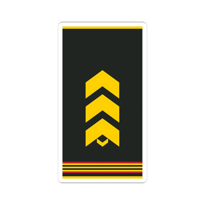 Mongolian Army SSG shirt (Mongolia) (Military Rank) STICKER Vinyl Kiss-Cut Decal 3 Inch White - The Sticker Space