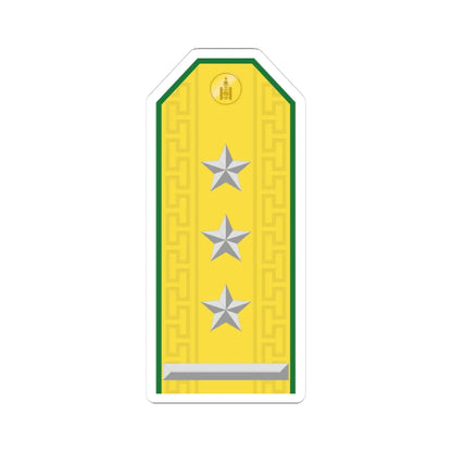 Mongolian Border troops COL parade (Mongolia) (Military Rank) STICKER Vinyl Kiss-Cut Decal 3 Inch White - The Sticker Space