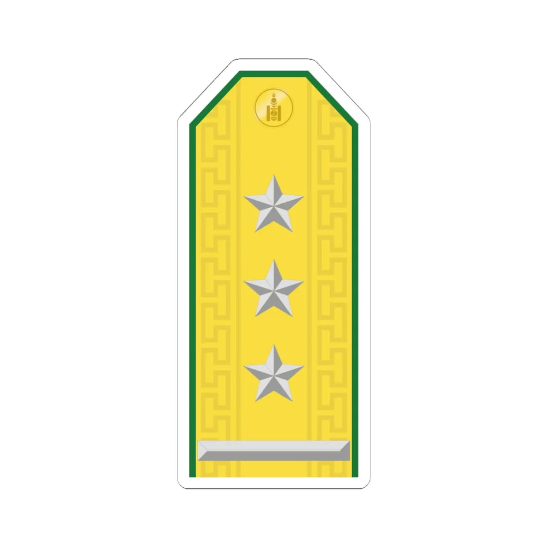 Mongolian Border troops COL parade (Mongolia) (Military Rank) STICKER Vinyl Kiss-Cut Decal 6 Inch White - The Sticker Space