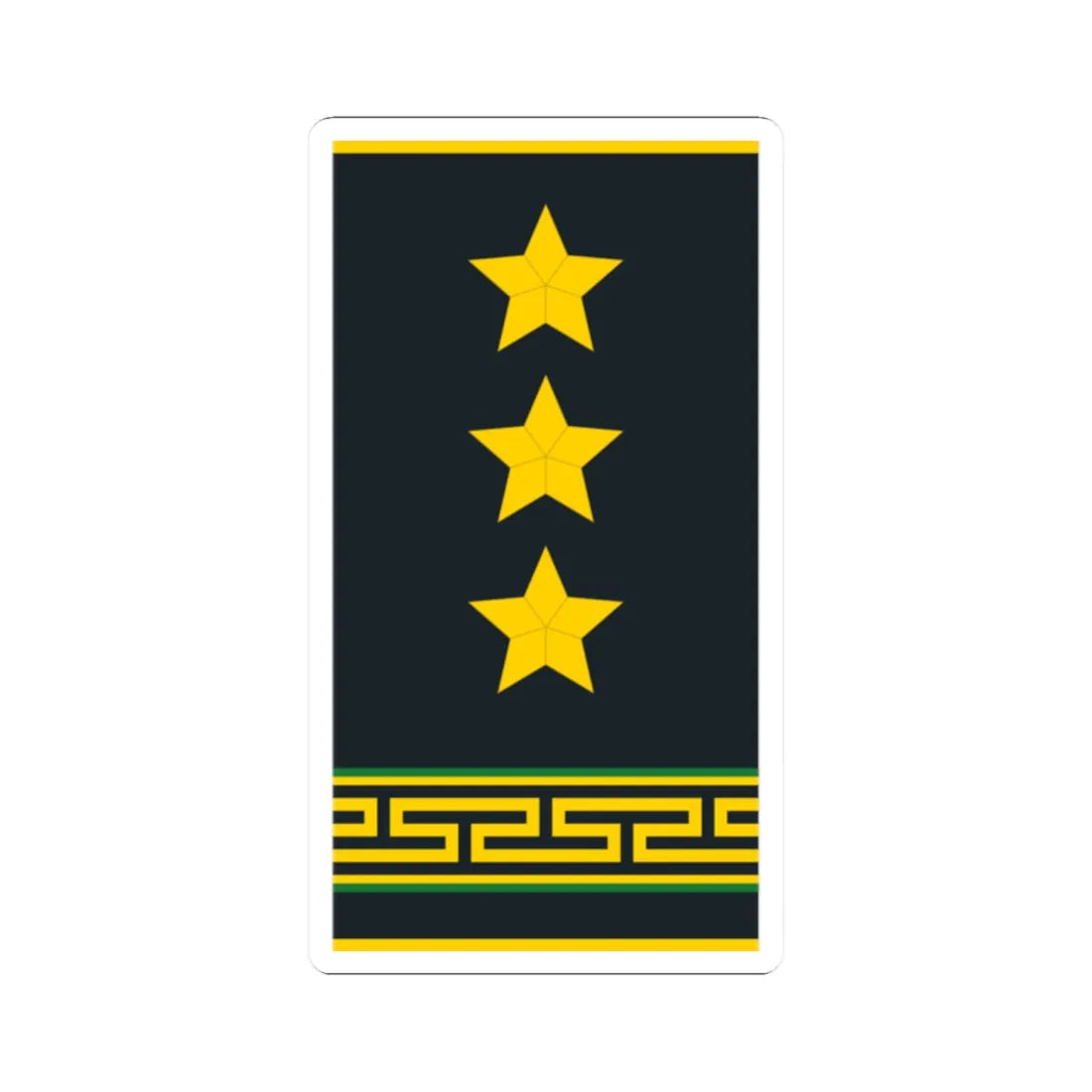 Mongolian Border troops COL shirt (Mongolia) (Military Rank) STICKER Vinyl Kiss-Cut Decal 2 Inch White - The Sticker Space