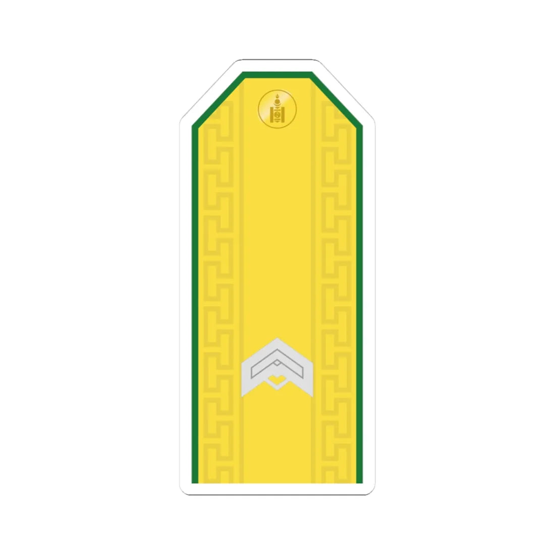 Mongolian Border troops JSG parade (Mongolia) (Military Rank) STICKER Vinyl Kiss-Cut Decal 3 Inch White - The Sticker Space