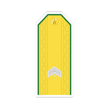 Mongolian Border troops JSG parade (Mongolia) (Military Rank) STICKER Vinyl Kiss-Cut Decal 3 Inch White - The Sticker Space
