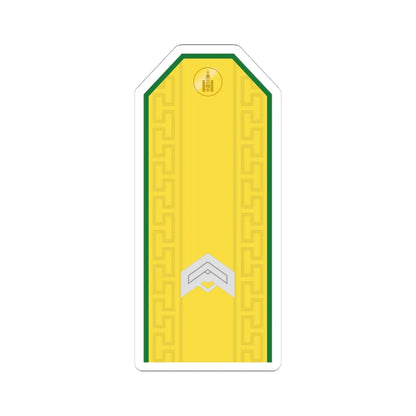 Mongolian Border troops JSG parade (Mongolia) (Military Rank) STICKER Vinyl Kiss-Cut Decal 4 Inch White - The Sticker Space