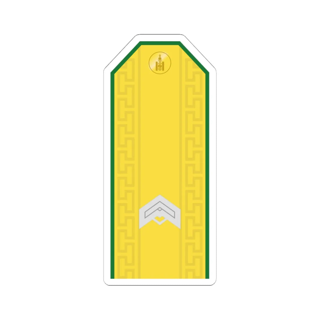 Mongolian Border troops JSG parade (Mongolia) (Military Rank) STICKER Vinyl Kiss-Cut Decal 6 Inch White - The Sticker Space