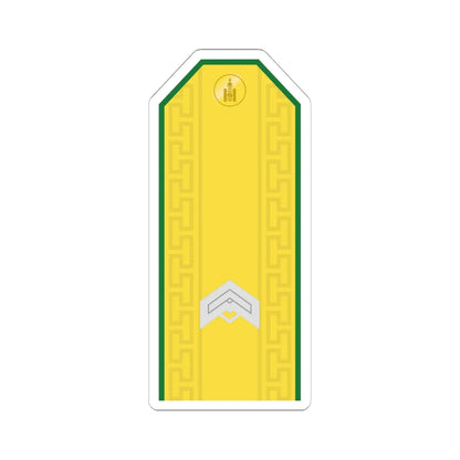 Mongolian Border troops JSG parade (Mongolia) (Military Rank) STICKER Vinyl Kiss-Cut Decal 6 Inch White - The Sticker Space