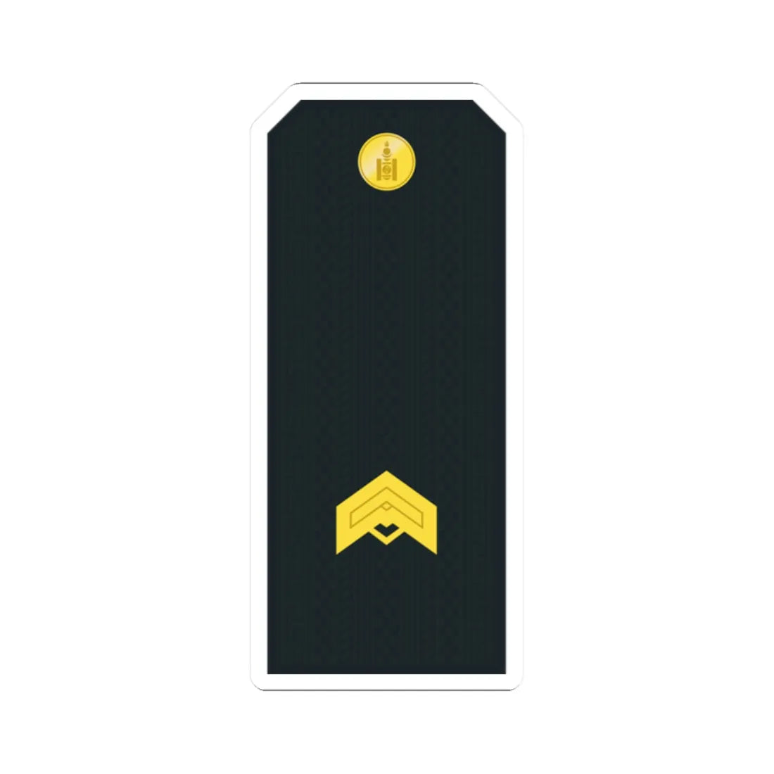 Mongolian Border troops JSG service (Mongolia) (Military Rank) STICKER Vinyl Kiss-Cut Decal 2 Inch White - The Sticker Space