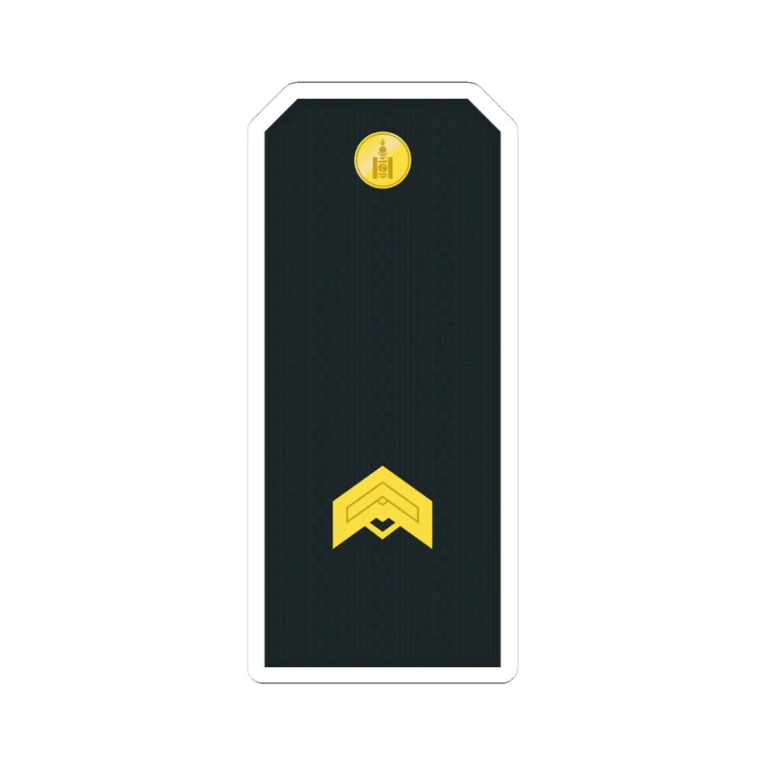 Mongolian Border troops JSG service (Mongolia) (Military Rank) STICKER Vinyl Kiss-Cut Decal 3 Inch White - The Sticker Space