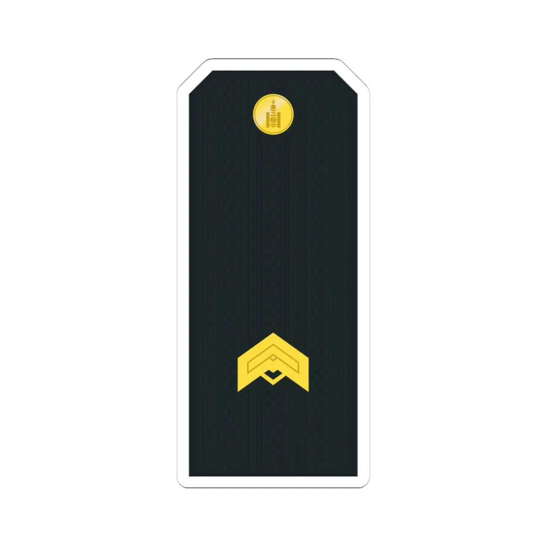 Mongolian Border troops JSG service (Mongolia) (Military Rank) STICKER Vinyl Kiss-Cut Decal 4 Inch White - The Sticker Space