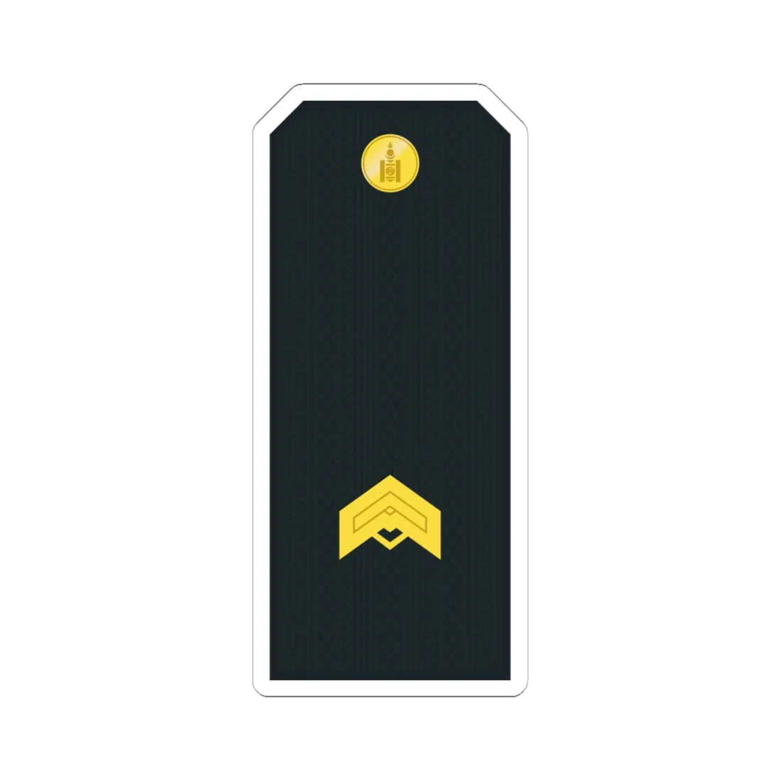 Mongolian Border troops JSG service (Mongolia) (Military Rank) STICKER Vinyl Kiss-Cut Decal 6 Inch White - The Sticker Space